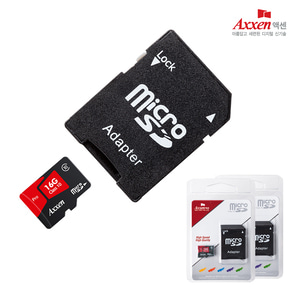 [액센] MicroSD PRO 메모리카드 Class10 16GB(+어댑터 포함)